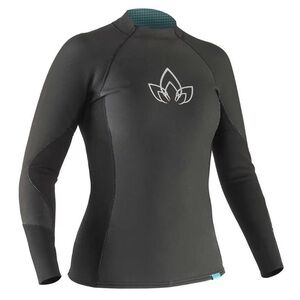 NRS Women’s Hydroskin Wetsuit Top | 1 mm | Rafting Paddling Surfing | Size S